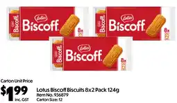 Campbells Wholesale Lotus Biscoff Biscuit offer
