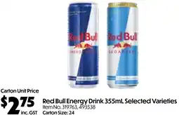 Campbells Wholesale Red Bull Energy Drink offer