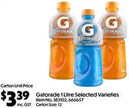 Campbells Wholesale Gatorade offer
