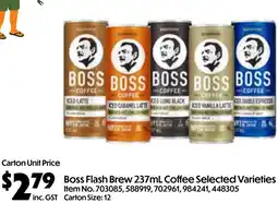 Campbells Wholesale Boss Flash Brew Coffee offer
