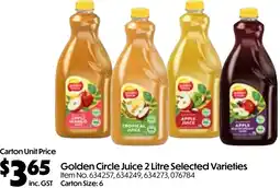 Campbells Wholesale Golden Circle Juice offer