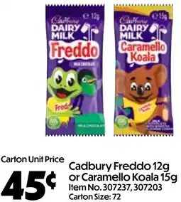 Campbells Wholesale Cadbury Freddo or Caramello Koala offer