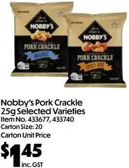 Campbells Wholesale Nobby's Pork Crackle offer