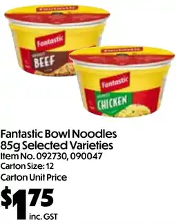 Campbells Wholesale Fantastic Bowl Noodles offer