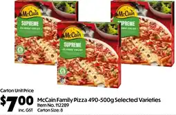 Campbells Wholesale McCain Family Pizza offer