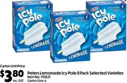 Campbells Wholesale Peters Lemonade Icy Pole offer