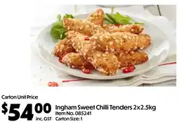 Campbells Wholesale Ingham Sweet Chilli Tenders offer