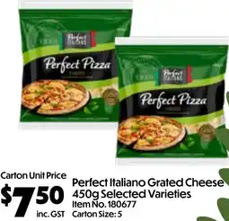 Campbells Wholesale Perfect Italiano Grated Cheese offer