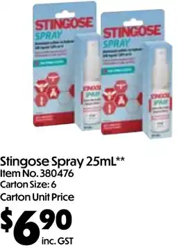 Campbells Wholesale Stingose Spray offer