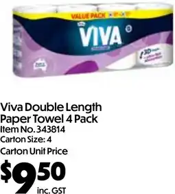 Campbells Wholesale Viva Double Length Paper Towel offer