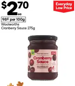 Woolworths Woolworths Cranberry Sauce offer