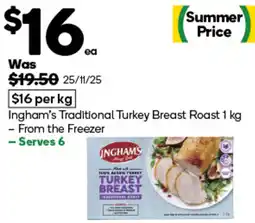 Woolworths Ingham's Traditional Turkey Breast Roast offer