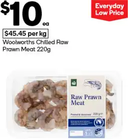 Woolworths Woolworths Chilled Raw Prawn Meat offer