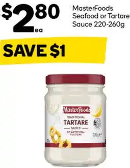 Woolworths MasterFoods Seafood or Tartare Sauce offer