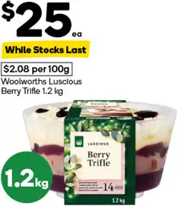 Woolworths Woolworths Luscious Berry Trifle offer