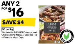 Woolworths Woolworths bbq rspca approved chicken wing nibbles varieties offer