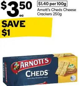 Woolworths Arnott's Cheds Cheese Crackers offer