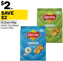 Woolworths Smith's Oven Baked Crackers offer