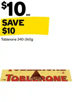 Woolworths Toblerone offer