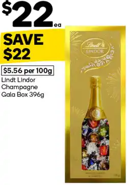 Woolworths Lindt Lindor Champagne Gala Box offer