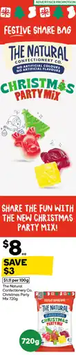 Woolworths The Natural Confectionery Co. Christmas Party Mix offer