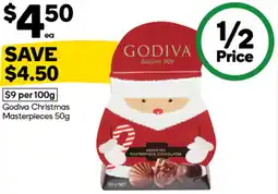 Woolworths Godiva Christmas Masterpieces offer
