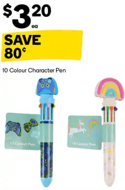 Woolworths 10 Colour Character Pen offer