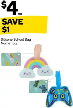 Woolworths Silicone School Bag Name Tag offer