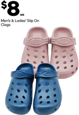 Woolworths Men's & Ladies' Slip On Clogs offer