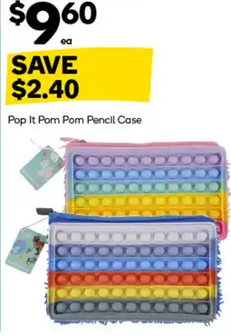 Woolworths Pop It Pom Pom Pencil Case offer