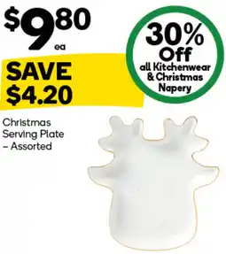 Woolworths Christmas Serving Plate -Assorted offer