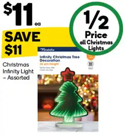 Woolworths Christmas Infinity Light Assorted offer
