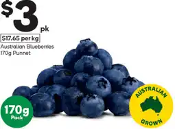 Woolworths Australian Blueberries Punnet offer