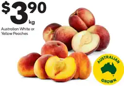 Woolworths Australian White or Yellow Peaches offer