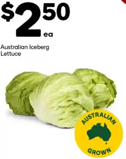 Woolworths Australian Iceberg Lettuce offer