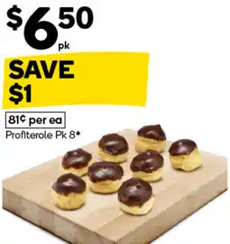 Woolworths Profiterole Pk 8 offer