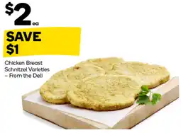 Woolworths Chicken Breast Schnitzel Varieties From the Deli offer