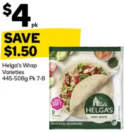 Woolworths Helga's Wrap Varieties offer