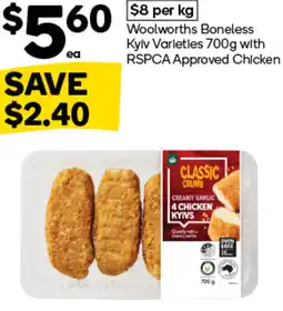 Woolworths Woolworths Boneless Kyiv Varieties offer