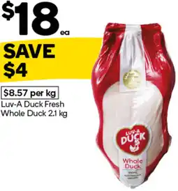 Woolworths Luv-A Duck Fresh Whole Duck offer