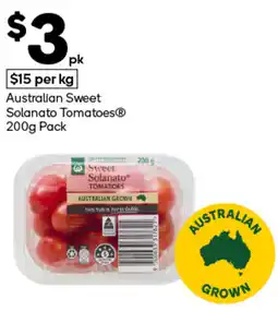 Woolworths Australian Sweet Solanato Tomatoes offer