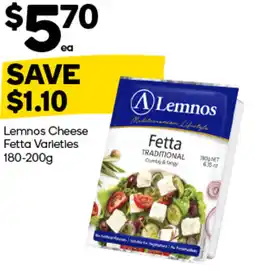Woolworths Lemnos Cheese Fetta Varieties offer