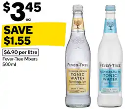 Woolworths Fever-Tree Mixers offer