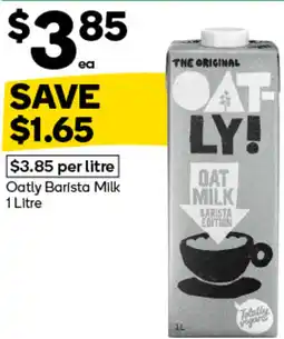 Woolworths Oatly Barista Milk offer