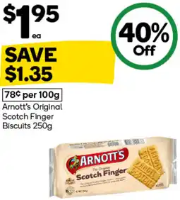 Woolworths Arnott's Original Scotch Finger Biscuits offer