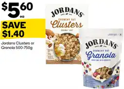 Woolworths Jordans Clusters or Granola offer
