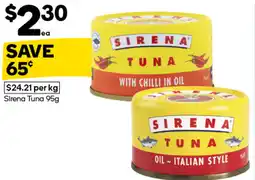 Woolworths Sirena Tuna offer