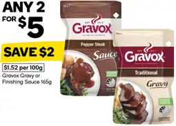 Woolworths Gravox Gravy or Finishing Sauce offer