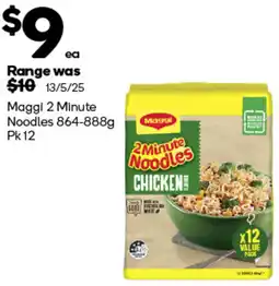Woolworths Maggi 2 Minute Noodles offer