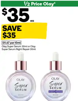 Woolworths Olay Super Serum or Olay Super Serum Night Repair offer